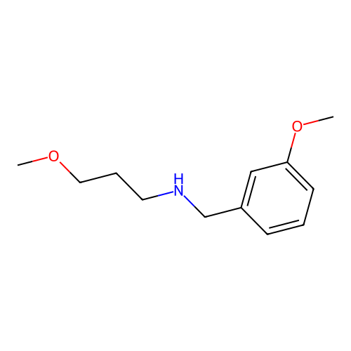 3-methoxy-N-[(3-methoxyphenyl)methyl]propan-1-amine structure