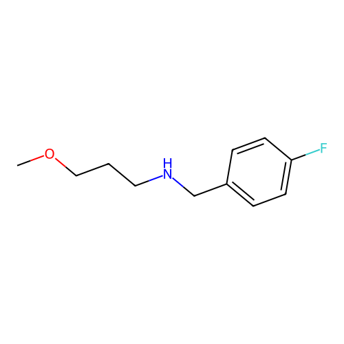 N-(4-fluorobenzyl)-3-methoxypropan-1-amine structure