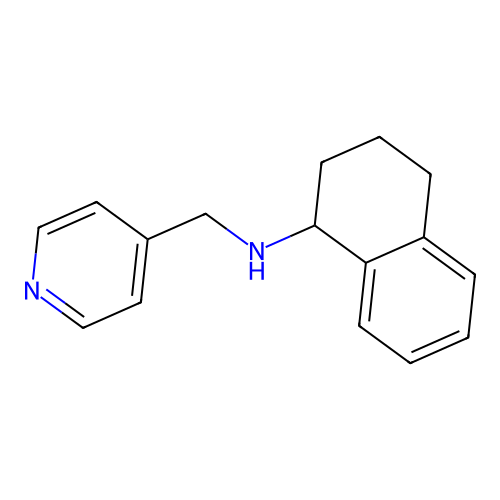 N-(pyridin-4-ylmethyl)-1,2,3,4-tetrahydronaphthalen-1-amine structure