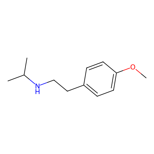 N-[2-(4-methoxyphenyl)ethyl]propan-2-amine structure