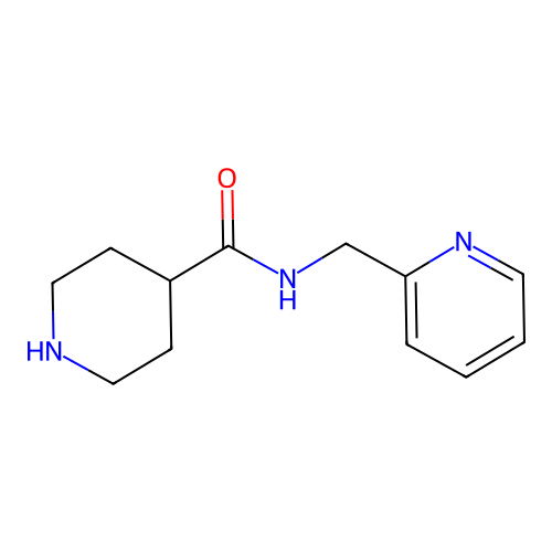 N-(pyridin-2-ylmethyl)piperidine-4-carboxamide structure