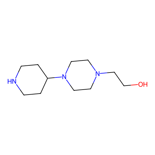 2-(4-Piperidin-4-ylpiperazin-1-yl)ethanol structure