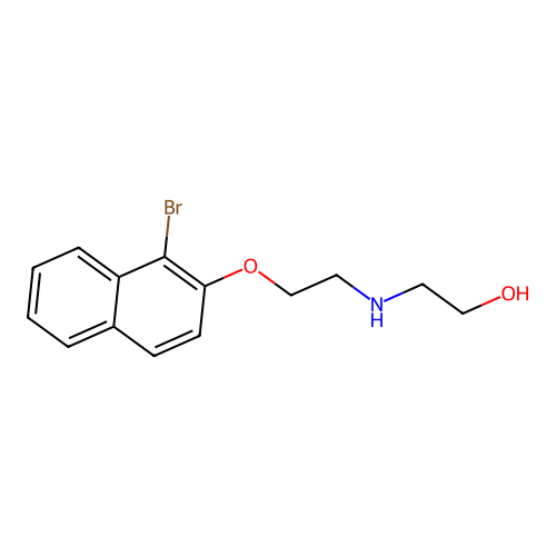 2-({2-[(1-Bromo-2-naphthyl)oxy]ethyl}amino)ethanol structure