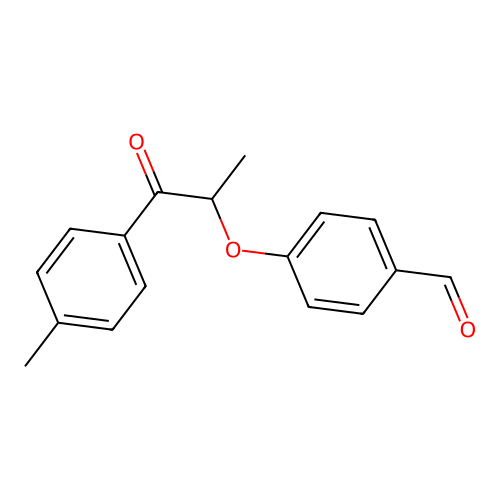 4-[1-Methyl-2-(4-methylphenyl)-2-oxoethoxy]benzaldehyde structure
