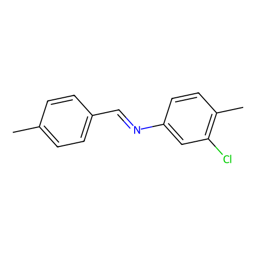 Benzenamine, 3-chloro-4-methyl-N-[(4-methylphenyl)methylene]- structure