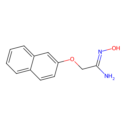 N-hydroxy-2-(naphthalen-2-yloxy)ethanimidamide structure