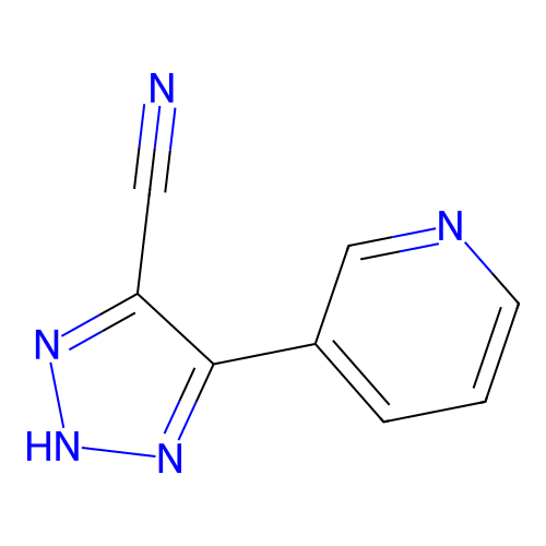 4-(3-Pyridinyl)-1H-1,2,3-triazole-5-carbonitrile structure
