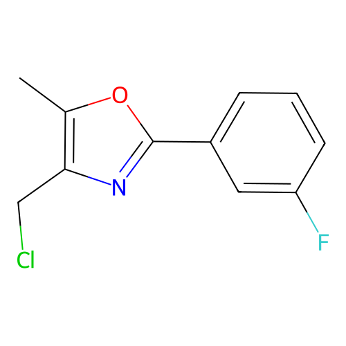 4-(Chloromethyl)-2-(3-fluorophenyl)-5-methyl-1,3-oxazole structure