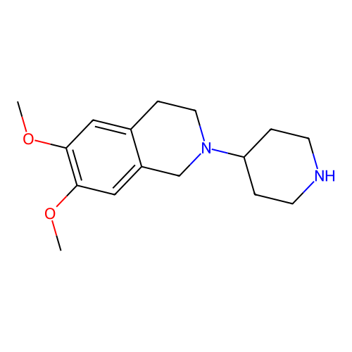 6,7-Dimethoxy-2-(piperidin-4-yl)-1,2,3,4-tetrahydroisoquinoline structure