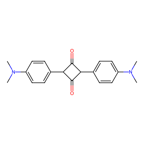 1,3-Cyclobutanedione, 2,4-bis[4-(dimethylamino)phenyl]- structure