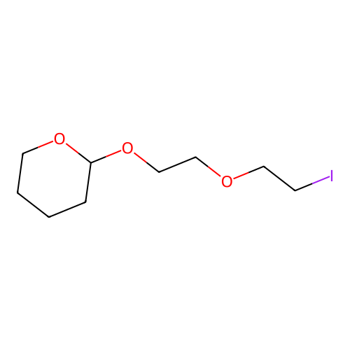 2H-Pyran, tetrahydro-2-[2-(2-iodoethoxy)ethoxy]- structure
