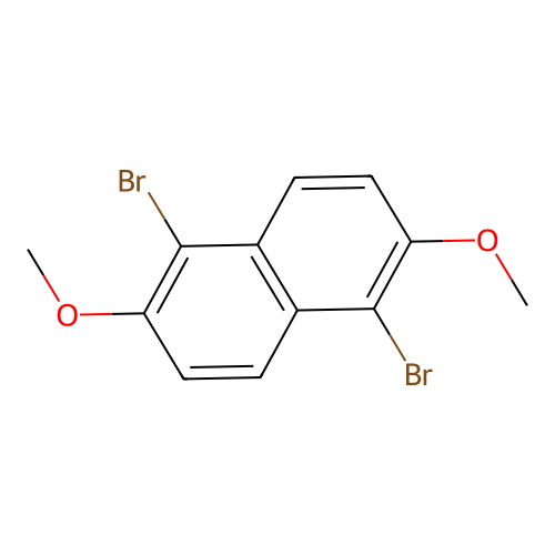 1,5-Dibromo-2,6-dimethoxynaphthalene structure
