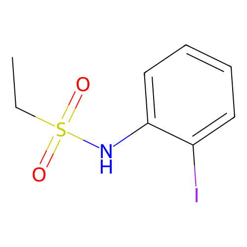 N-(2-iodophenyl)ethanesulfonamide structure