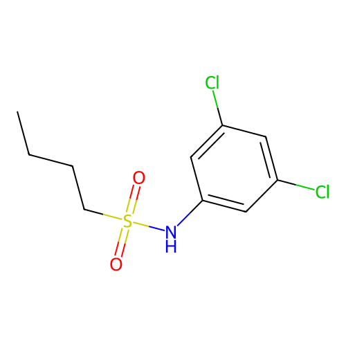 N-(3,5-dichlorophenyl)butane-1-sulfonamide structure