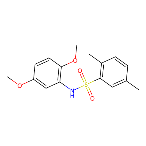 N-(2,5-dimethoxyphenyl)-2,5-dimethylbenzenesulfonamide structure