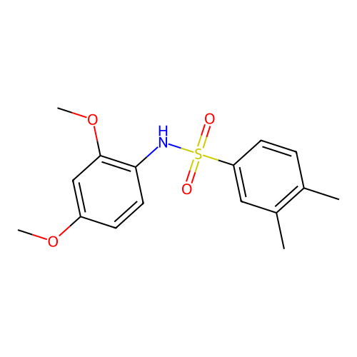 N-(2,4-dimethoxyphenyl)-3,4-dimethylbenzenesulfonamide structure