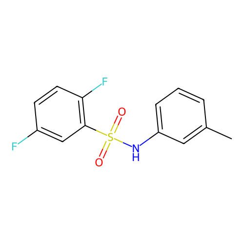 2,5-difluoro-N-(3-methylphenyl)benzenesulfonamide structure