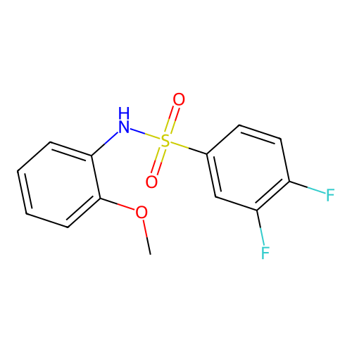3,4-difluoro-N-(2-methoxyphenyl)benzenesulfonamide structure