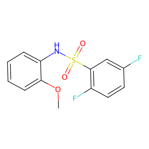 2,5-difluoro-N-(2-methoxyphenyl)benzenesulfonamide structure