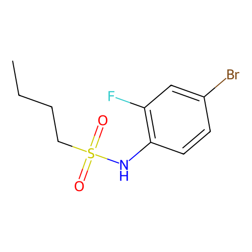 N-(4-bromo-2-fluorophenyl)butane-1-sulfonamide structure