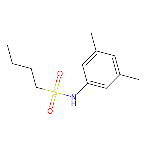 N-(3,5-dimethylphenyl)butane-1-sulfonamide structure