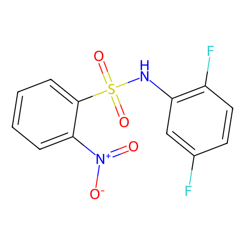 N-(2,5-difluorophenyl)-2-nitrobenzenesulfonamide structure