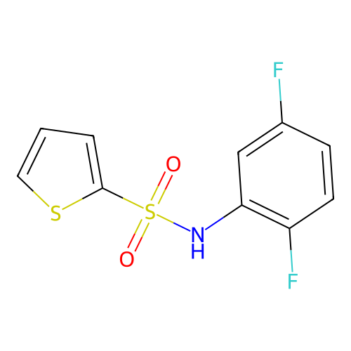 N-(2,5-difluorophenyl)thiophene-2-sulfonamide structure