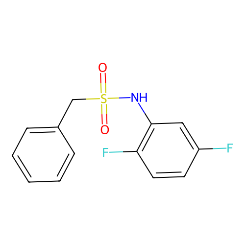 N-(2,5-difluorophenyl)(phenyl)methanesulfonamide structure