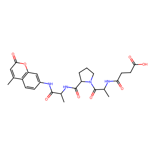 Suc-Ala-Pro-Ala-MCA structure