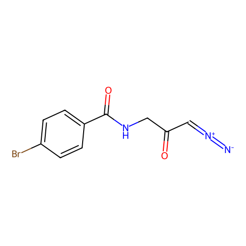 Benzamide, 4-bromo-N-(3-diazo-2-oxopropyl)- structure