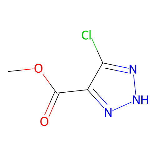 1H-1,2,3-Triazole-4-carboxylic acid, 5-chloro-, methyl ester structure