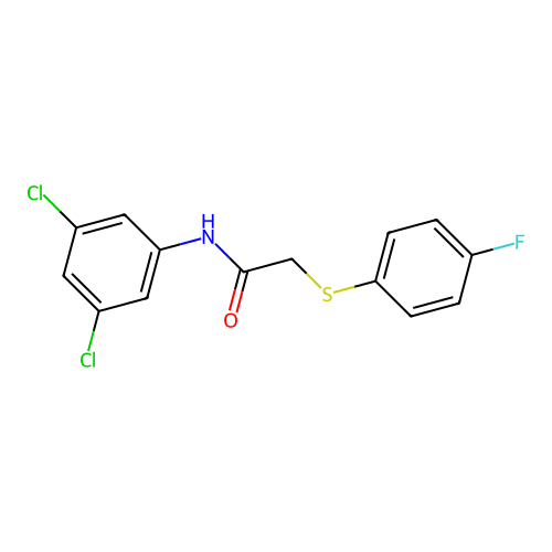 N-(3,5-dichlorophenyl)-2-((4-fluorophenyl)thio)acetamide structure