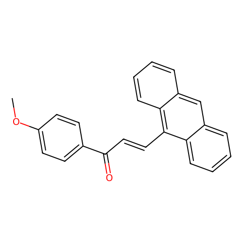 2-Propen-1-one, 3-(9-anthracenyl)-1-(4-methoxyphenyl)- structure