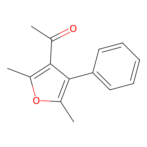 Ethanone, 1-(2,5-dimethyl-4-phenyl-3-furanyl)- structure