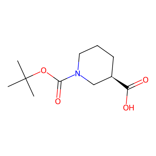 1-(1,1-Dimethylethyl) (3R)-1,3-piperidinedicarboxylate structure