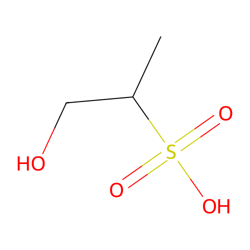 1-Hydroxy-2-propanesulfonic acid structure