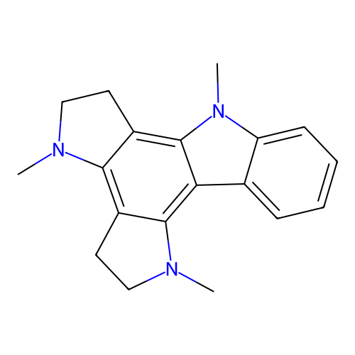 2,3,5,6-tetrahydro-1,4,7-trimethyldipyrrolocarbazole structure
