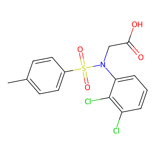 N-(2,3-Dichlorophenyl)-N-[(4-methylphenyl)sulfonyl]glycine structure