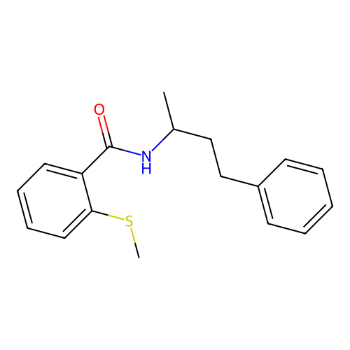 N-(1-Methyl-3-phenylpropyl)-2-(methylthio)benzamide structure