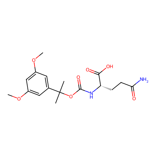 N2-[[1-(3,5-Dimethoxyphenyl)-1-methylethoxy]carbonyl]-L-glutamine structure