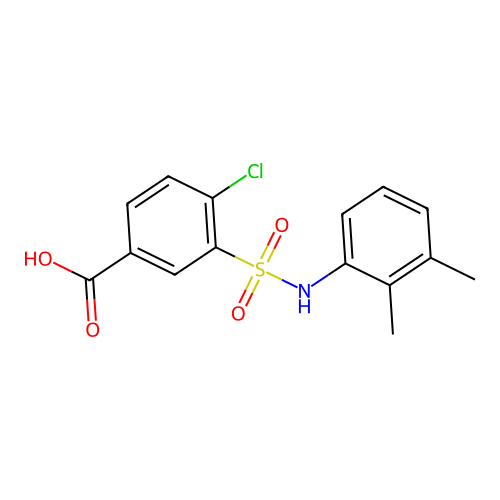 4-chloro-3-[(2,3-dimethylphenyl)sulfamoyl]benzoic Acid structure