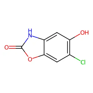 3H-1,3-Benzoxazol-2-one, 6-chloro-5-hydroxy- structure