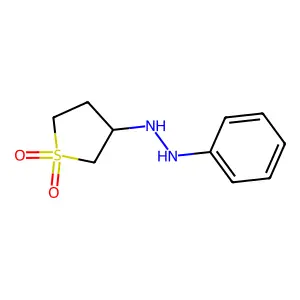 3-(2-Phenylhydrazinyl)-1lambda~6~-thiolane-1,1-dione structure