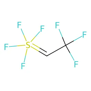 2,2,2-Trifluoro-1-methylethylidiene sulfurtetrafluoride structure