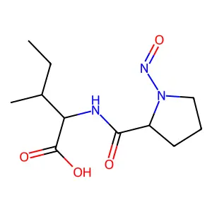 L-Isoleucine, N-(1-nitroso-L-prolyl)- structure