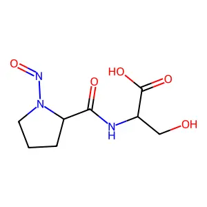 L-Serine, N-(1-nitroso-L-prolyl)- structure