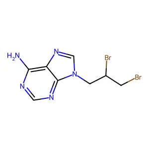 9-(2,3-二溴丙基)嘌呤-6-胺 structure