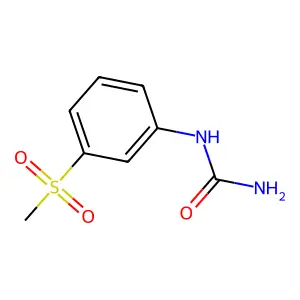 Urea, (3-(methylsulfonyl)phenyl)- structure