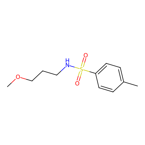 N-(3-methoxypropyl)-4-methylbenzenesulfonamide structure