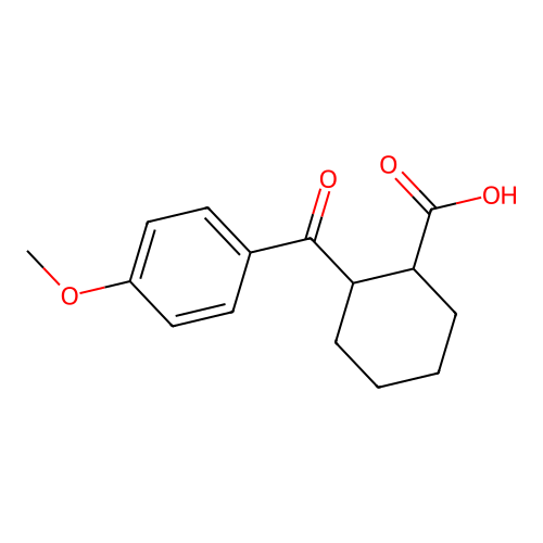2-(4-Methoxybenzoyl)cyclohexanecarboxylic acid structure
